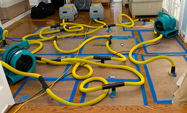 Water damage restoration process in AR